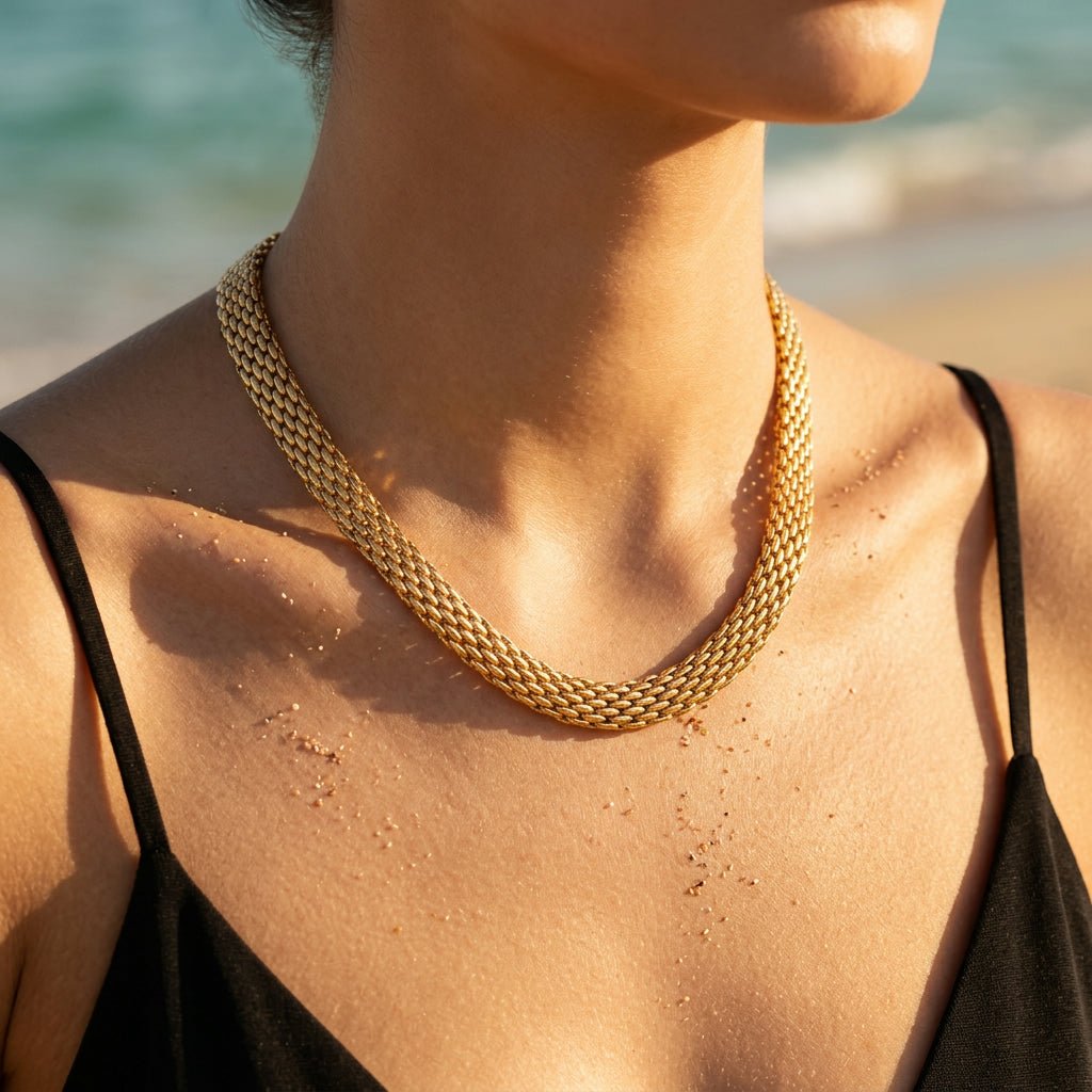 3D Sculptural Geometric Pendant Necklace - Semprie