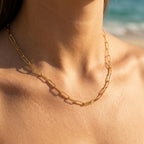 Alto 4mm Wide Paperclip Chain Necklace - Semprie