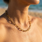 Alto Classic Long-Link Paperclip Necklace - Semprie