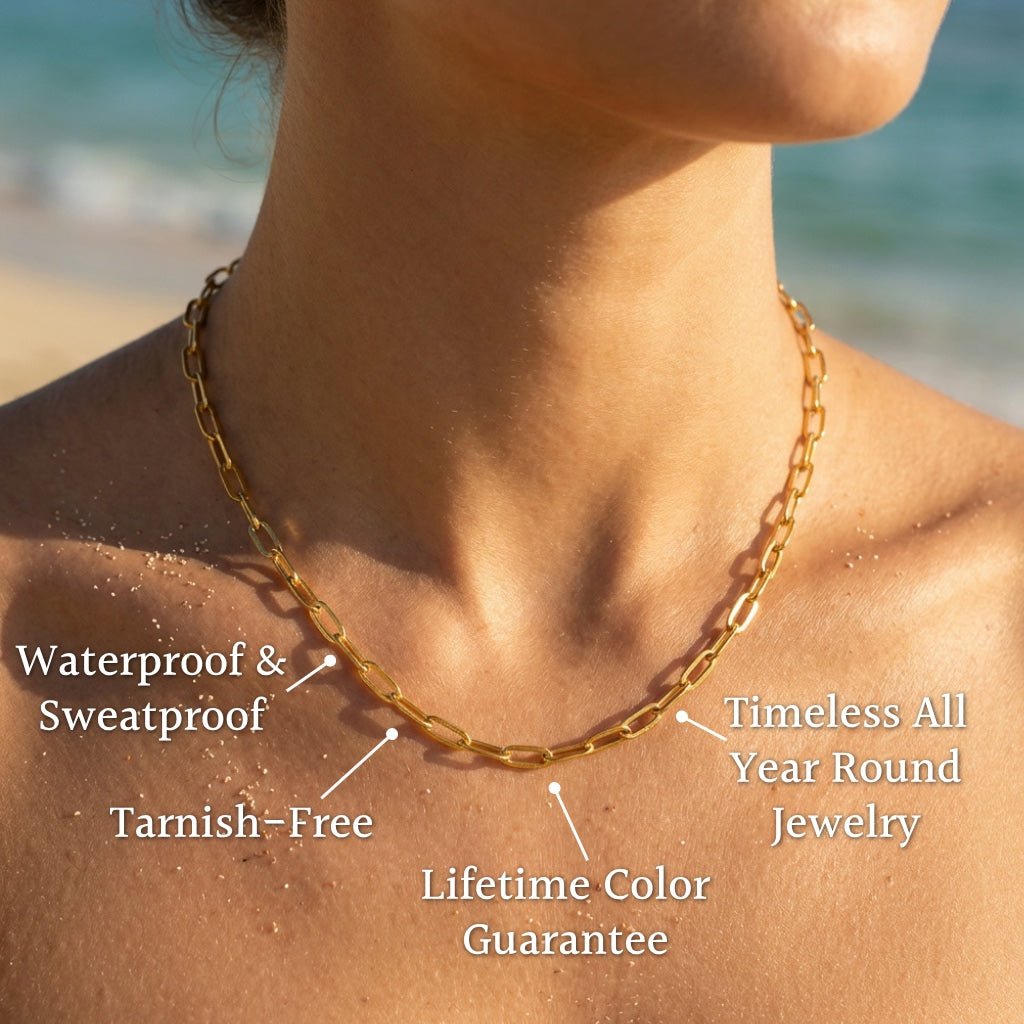 Alto Dainty Paperclip Chain Necklace - Semprie