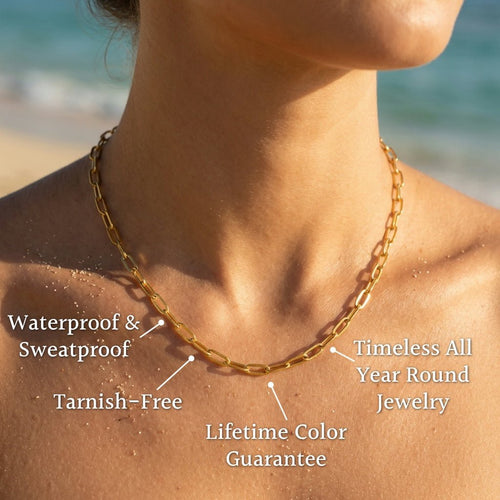 Alto Dainty Paperclip Chain Necklace - Semprie