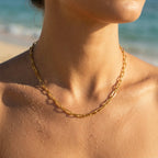 Alto Dainty Paperclip Chain Necklace - Semprie