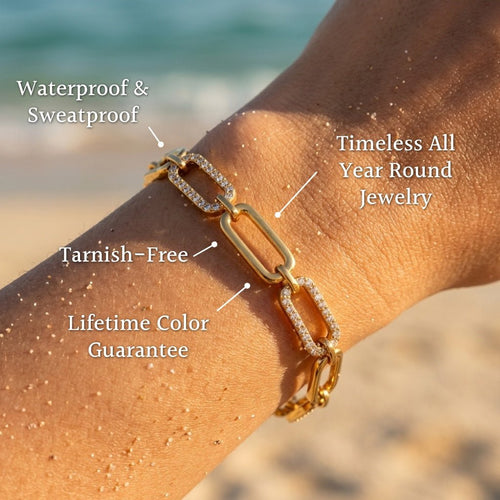 Alto Elongated Heavy Paperclip Bracelet - Semprie