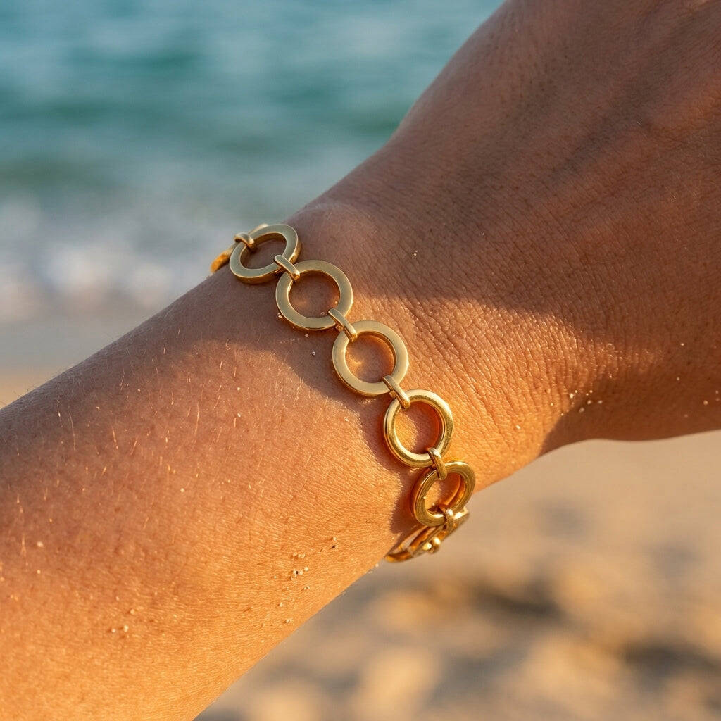 Alto Interlocking O-Link Paperclip Bracelet