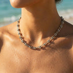 Alto Knotted Joint Elongated Link Necklace - Semprie
