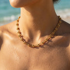 Alto Knotted Joint Elongated Link Necklace - Semprie