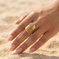 Alto Spiral Geometric Wire Ring - Semprie