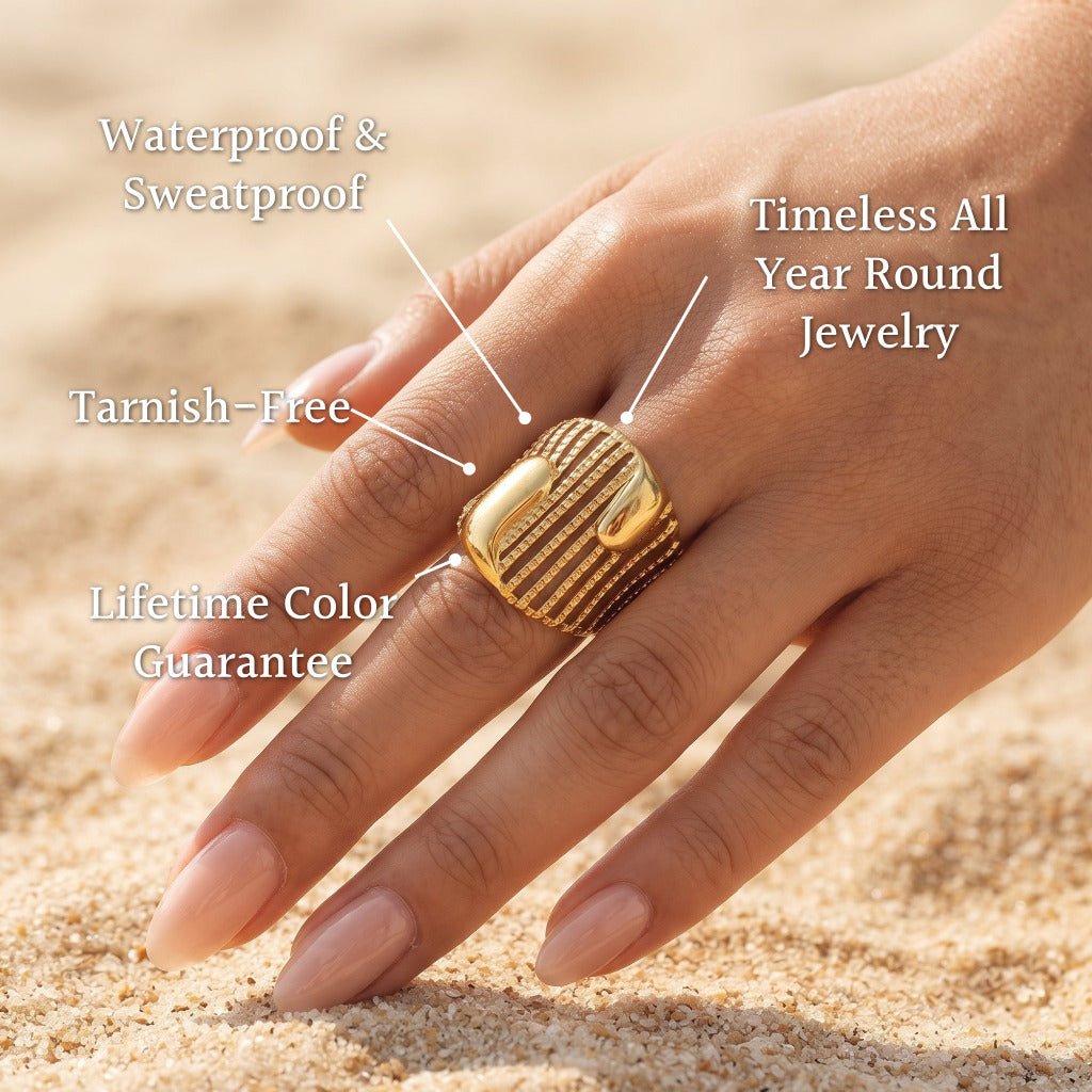 Alto Spiral Geometric Wire Ring - Semprie