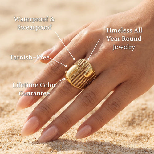Alto Spiral Geometric Wire Ring - Semprie