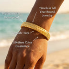 Brina C-Shape Tubular Cuff Bracelet - Semprie