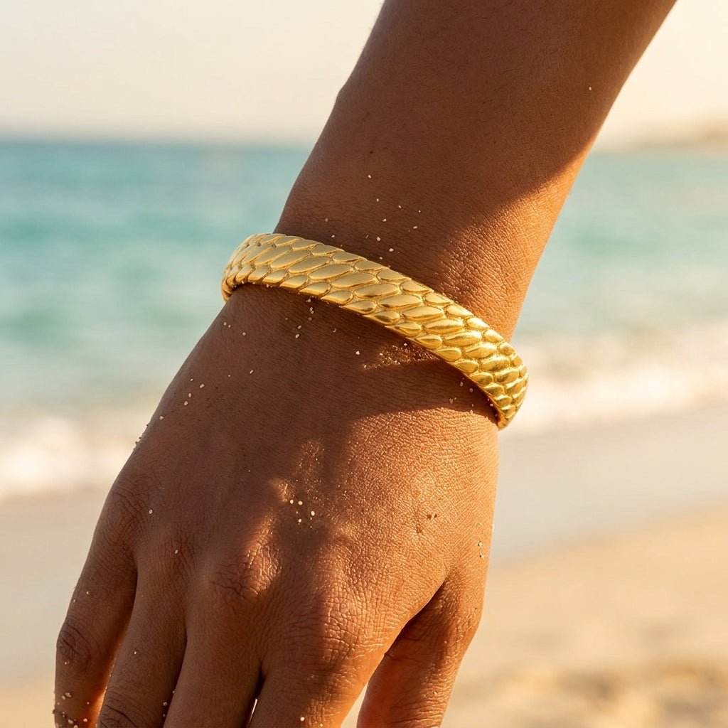 Brina C-Shape Tubular Cuff Bracelet - Semprie