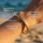 Brina Polished Oval Tube Bangle Bracelet - Semprie