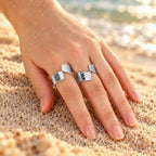 Brina Textured Wrap Architectural Band Ring - Semprie