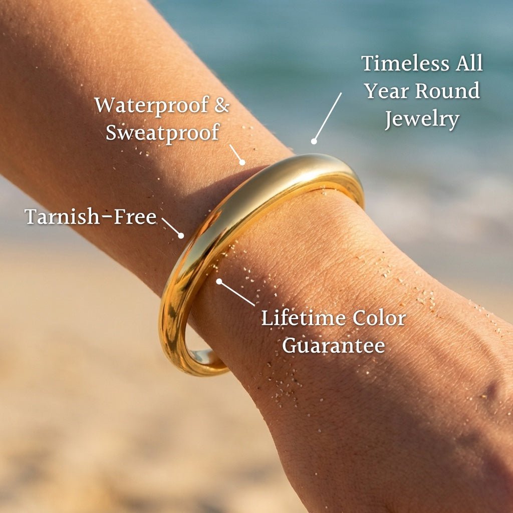 Brina Wide Asymmetrical Open Cuff Bracelet - Semprie