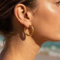 Classic Hinged Tubular Hoop Earrings - Semprie