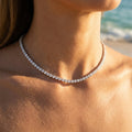 Classic Round CZ Tennis Necklace - Semprie