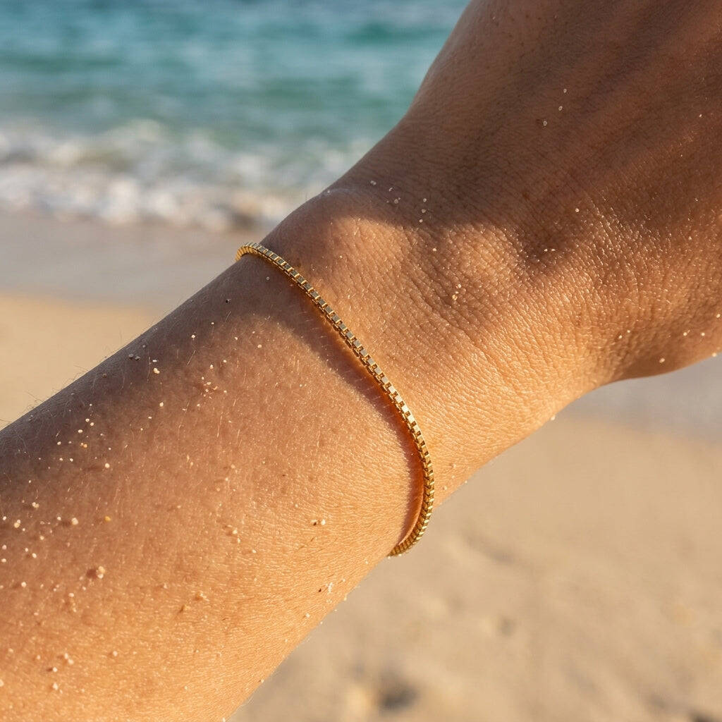 Classic Smooth Box Chain Bracelet