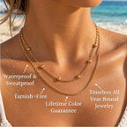 Double Box & Curb Layered Necklace - Semprie