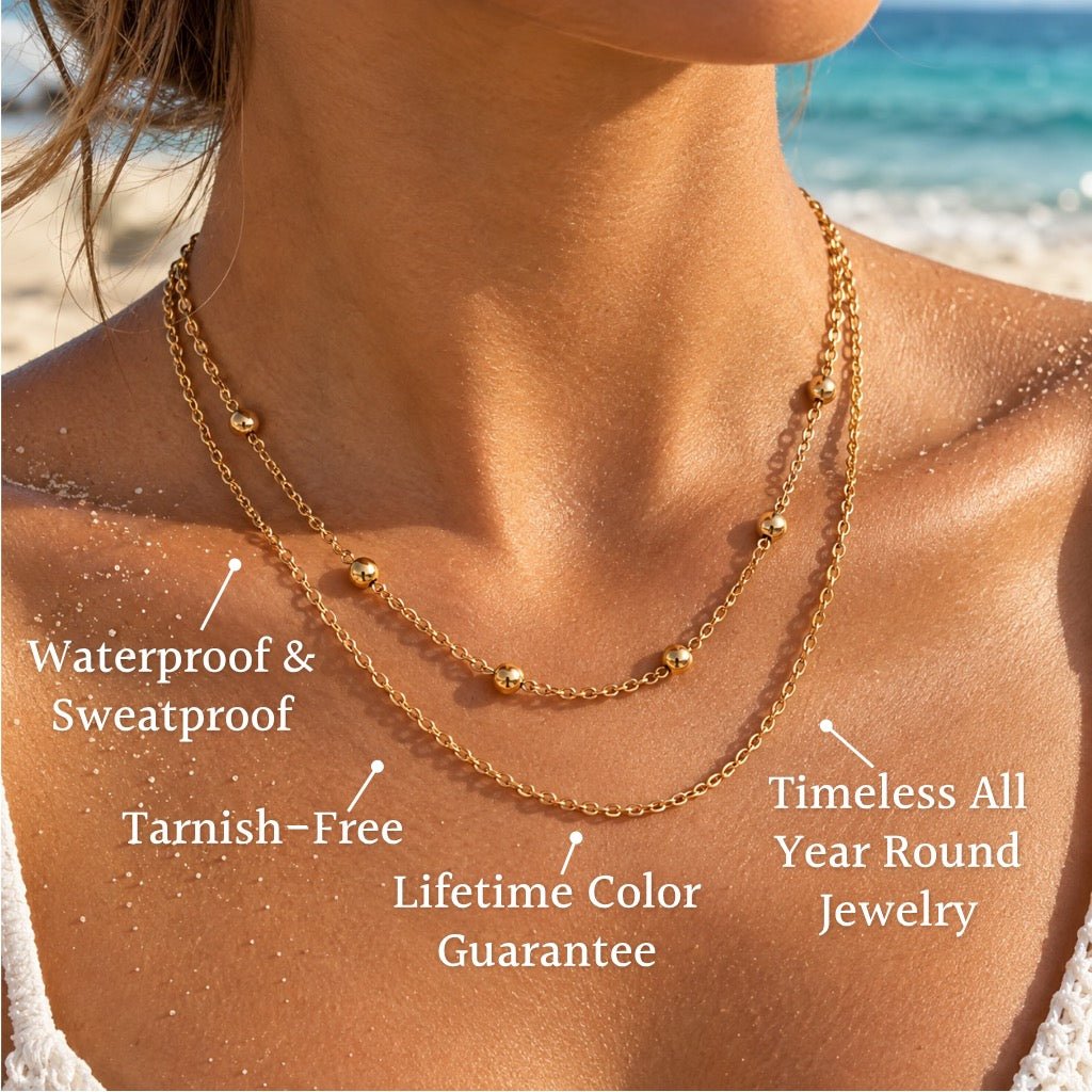 Double Box & Curb Layered Necklace - Semprie