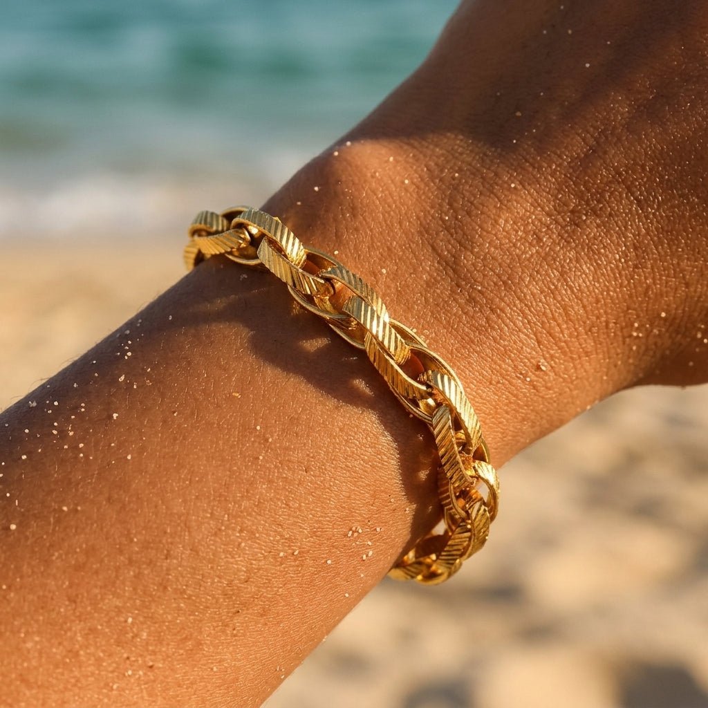 Dual Strand Satellite & Cable Chain Bracelet