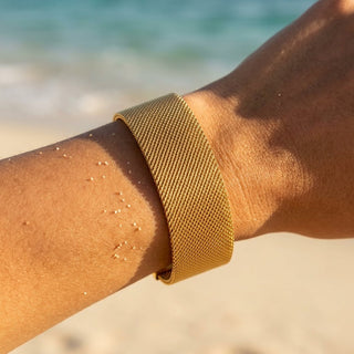 Fluid Woven Mesh Ribbon Bracelet