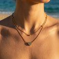 Heart Silhouette Double Strand Necklace - Semprie