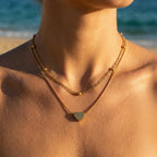 Heart Silhouette Double Strand Necklace - Semprie
