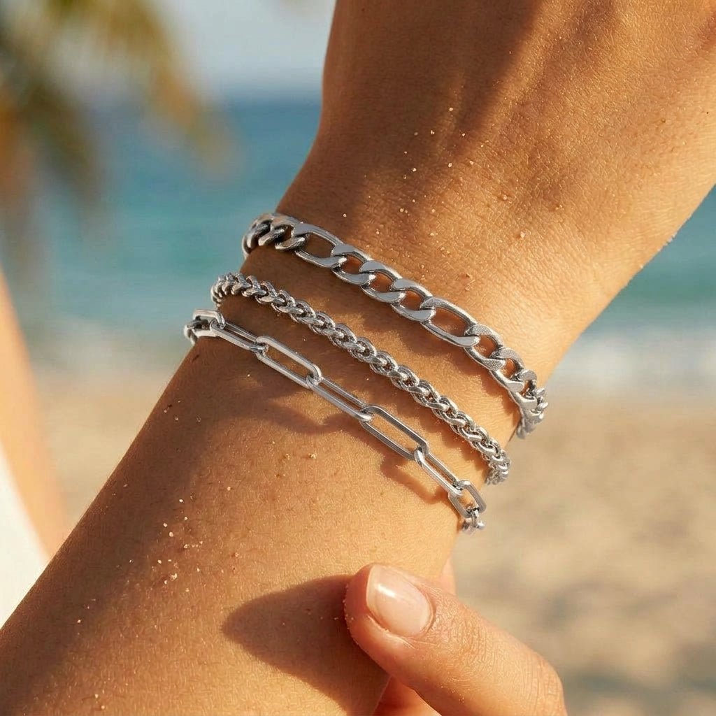 Industrial Hardware Link Edgy Chain Bracelet - Semprie