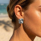 Irregular Molten Stud Earrings - Semprie