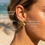 Irregular Molten Stud Earrings - Semprie