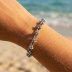 Knotted Oval Paperclip Chain Bracelet - Semprie