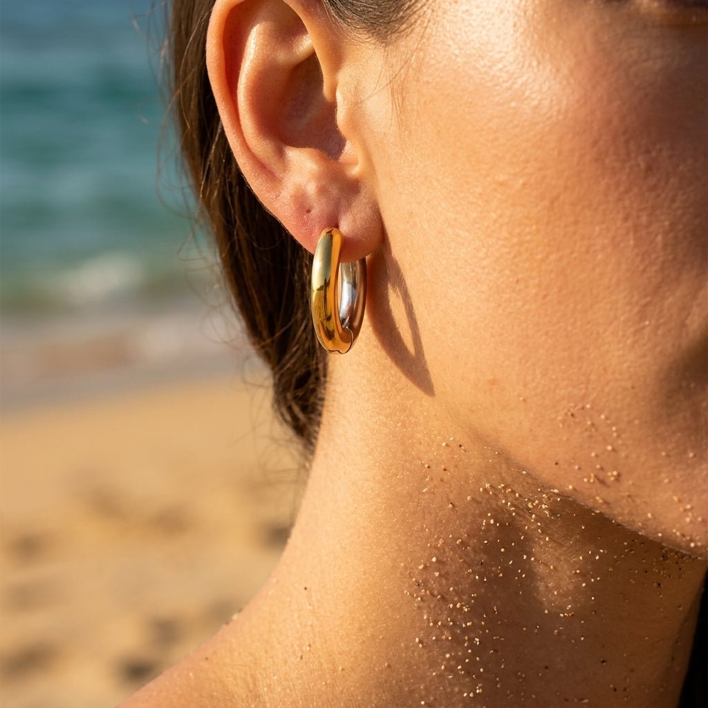 Lido Classic Polished Tube Hoop Earrings - Semprie
