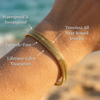 Lido Ribbed Ribbon Herringbone Bracelet - Semprie