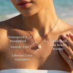 Luma Beaded Satellite Pearl Necklace - Semprie