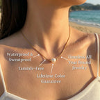 Luma Focal Freshwater Pearl Snake Necklace - Semprie