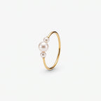 Luma Graduated Pearl Trio Band Ring - Semprie