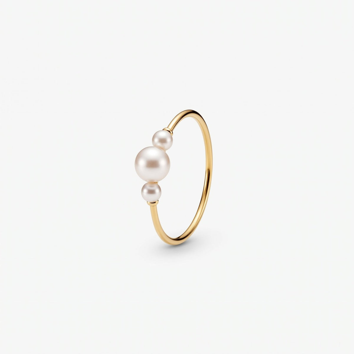 Luma Graduated Pearl Trio Band Ring - Semprie