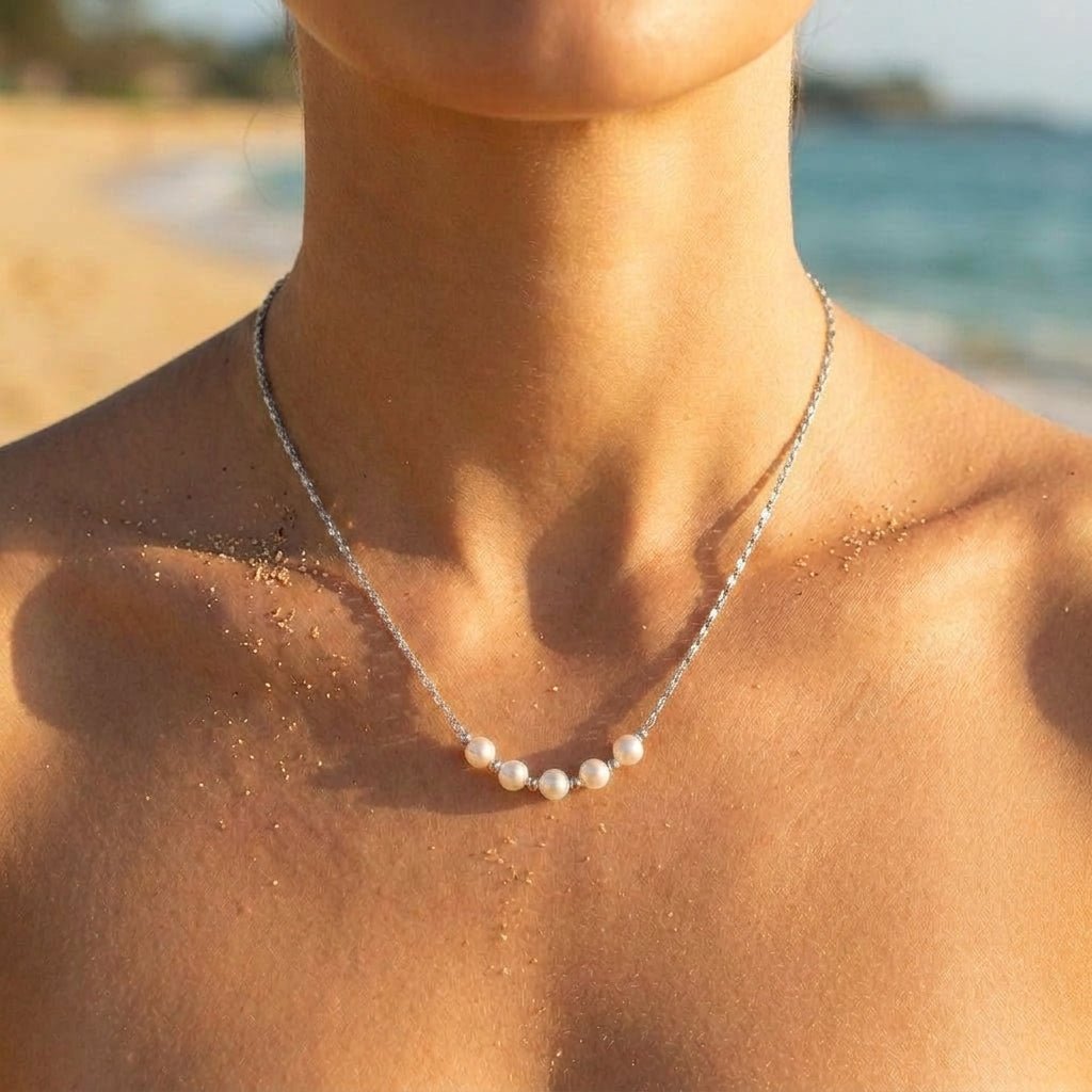 Luma Quad Freshwater Pearl Necklace - Semprie