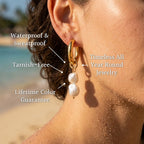 Luma Tiered Baroque Pearl Drop Earrings - Semprie