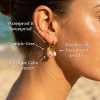 Luma Triple Baroque Pearl Drop Earrings - Semprie