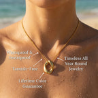 Minimalist Arc Bar Slender Chain Necklace - Semprie