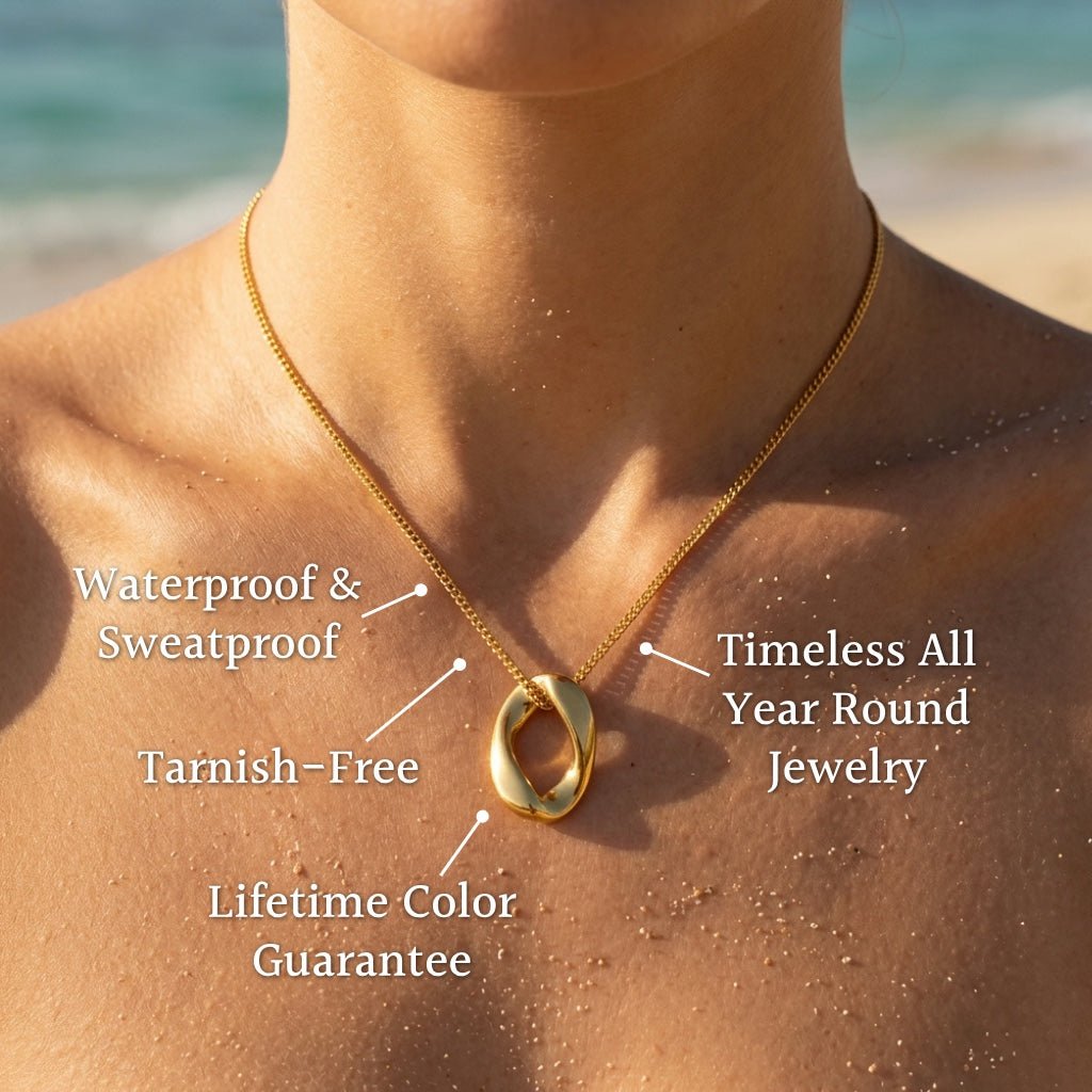 Minimalist Arc Bar Slender Chain Necklace - Semprie
