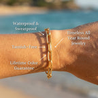 Minimalist Polished Bar Delicate Bracelet - Semprie