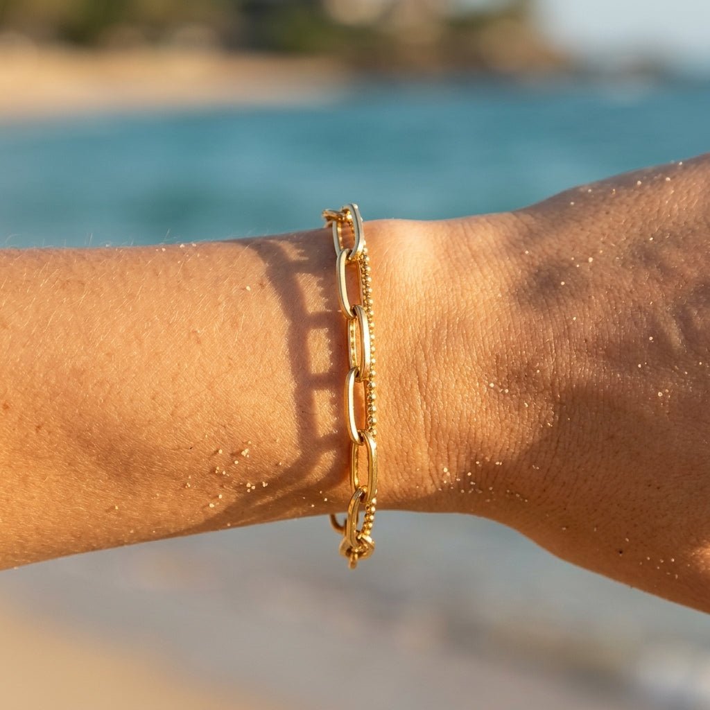 Minimalist Polished Bar Delicate Bracelet - Semprie