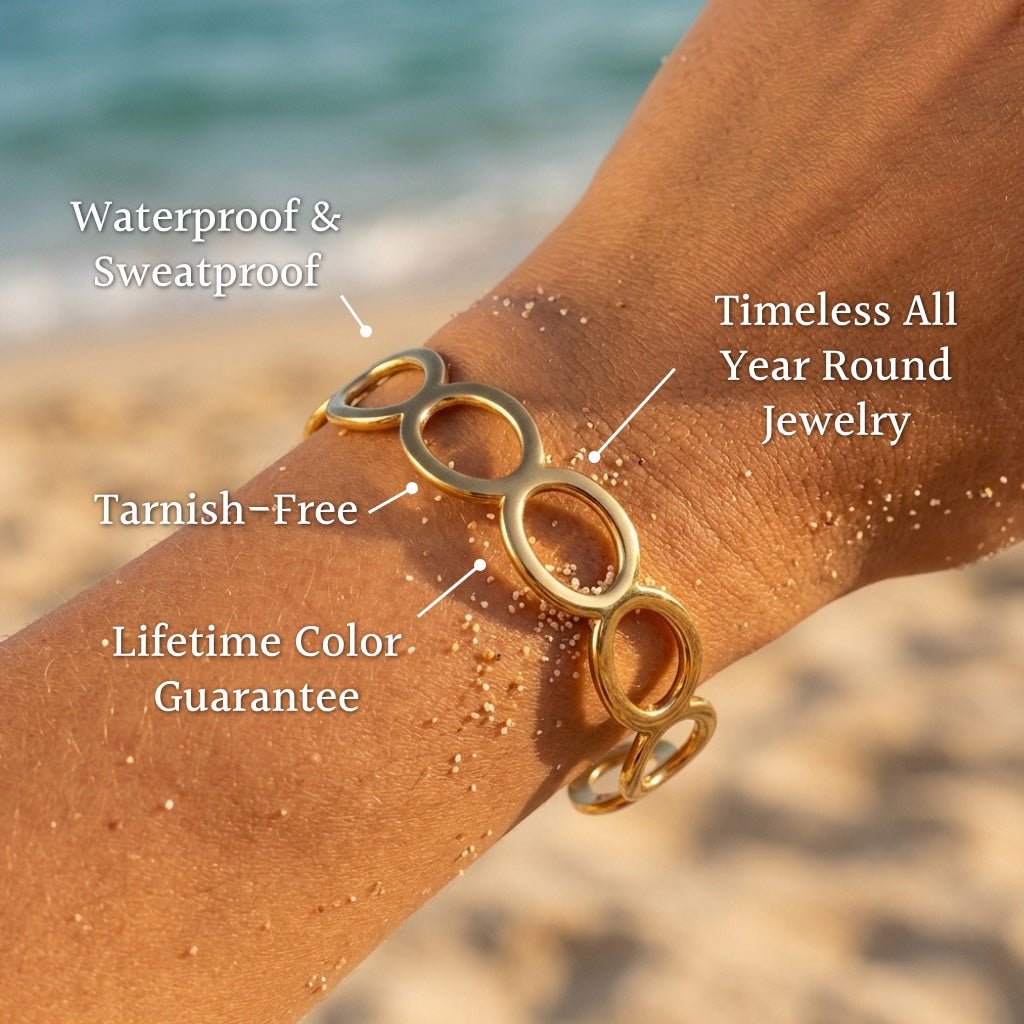 Mira Chunky Oval Link Statement Bracelet - Semprie