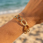 Mira Chunky Oval Link Statement Bracelet - Semprie