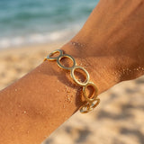 Mira Chunky Oval Link Statement Bracelet