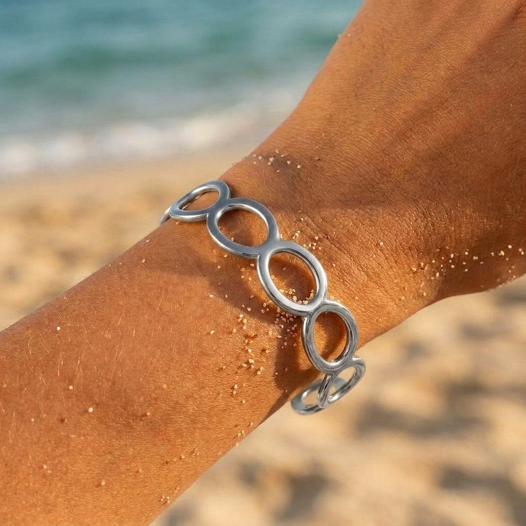 Mira Chunky Oval Link Statement Bracelet - Semprie