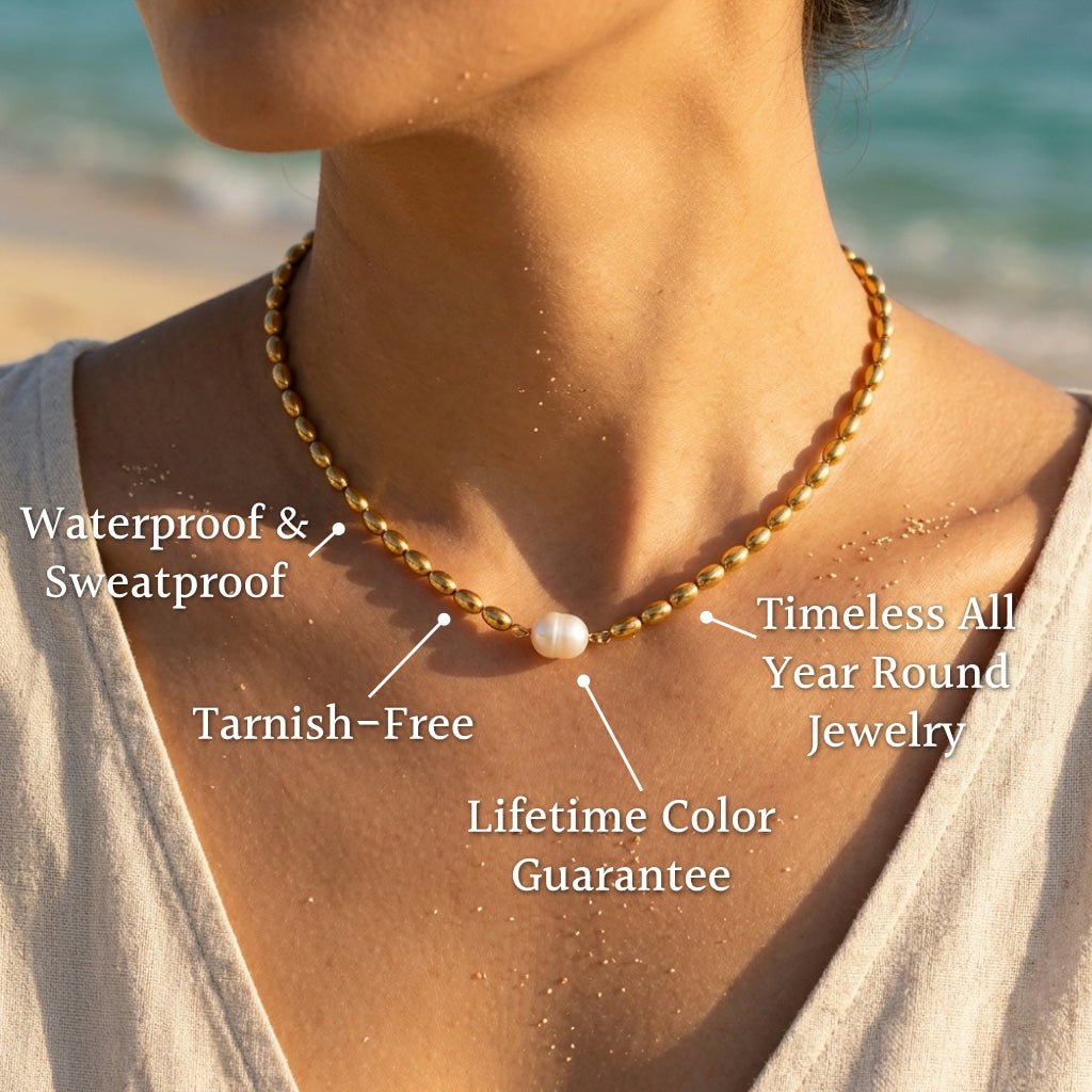 Modernist Interlocking Ring Chain Necklace - Semprie