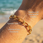 Molo Hammered Elongated Link Bracelet - Semprie